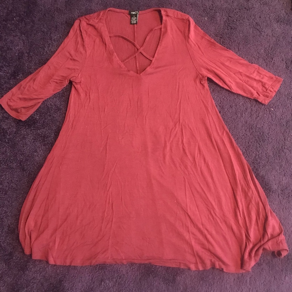 Maroon Rue 21 Top